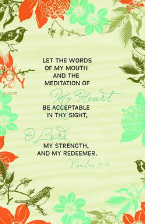 Let The Words Of My Mouth Bulletin (Pack of 100)