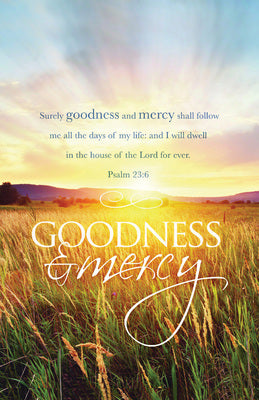 Goodness And Mercy Bulletin (Pack of 100)