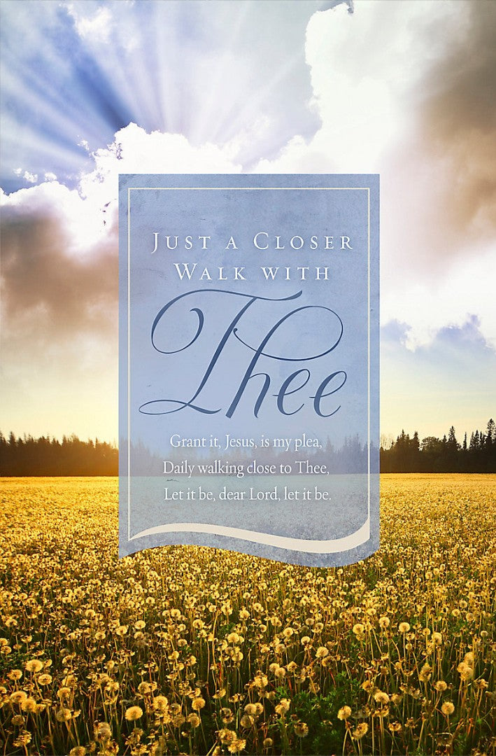 Just A Closer Walk Bulletin (Pack of 100) - Re-vived