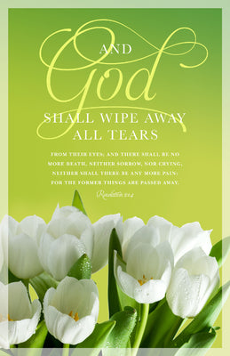 And God Shall Wipe Away All Tears Bulletin (Pack of 100) - Re-vived