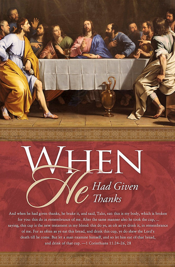 When He Had Given Thanks Bulletin (Pack of 100) - Re-vived