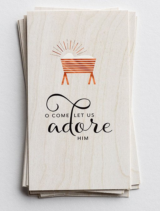 O Come Let Us Adore Him Boxed Cards (Box of 16)