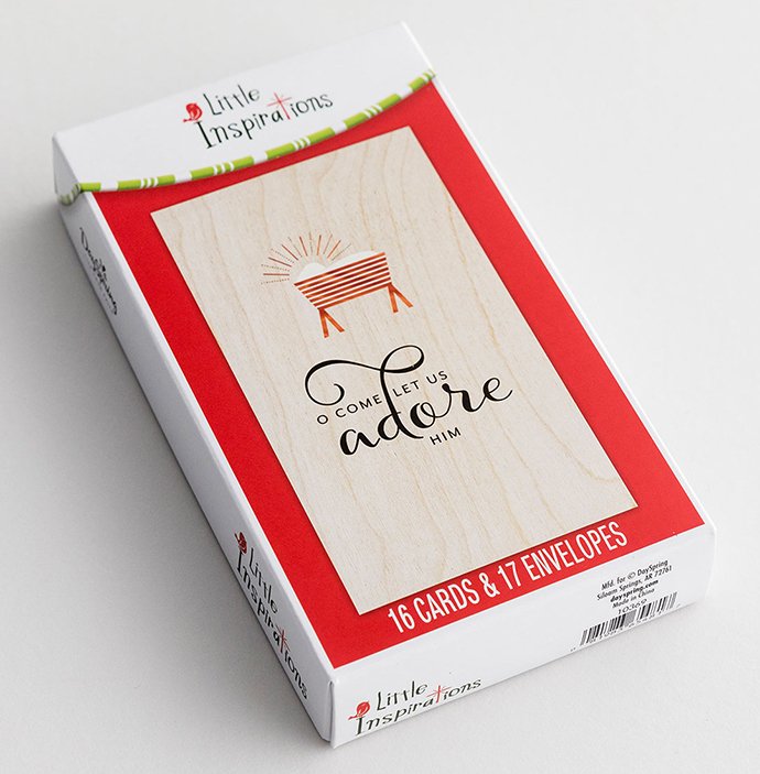 O Come Let Us Adore Him Boxed Cards (Box of 16) - Re-vived