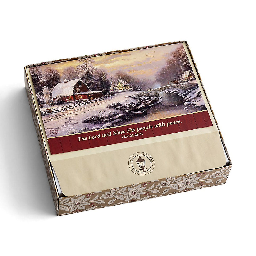 Christmas Boxed Cards: Thomas Kinkade - The Lord Bless - Re-vived