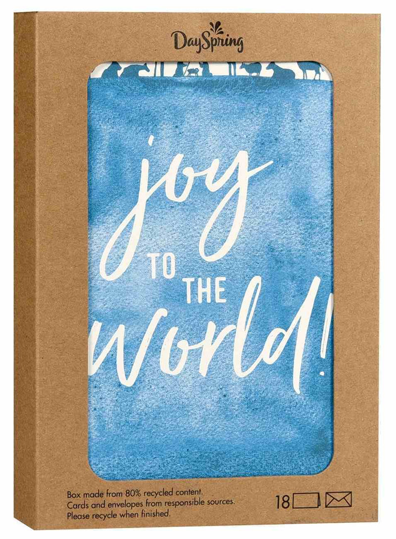 Christmas Boxed Cards: Joy To The World (Pack of 18)