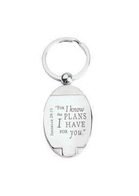 Jeremiah 29:11 Deluxe Metal Keyring