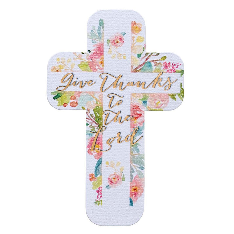 Give Thanks Cross Bookmark