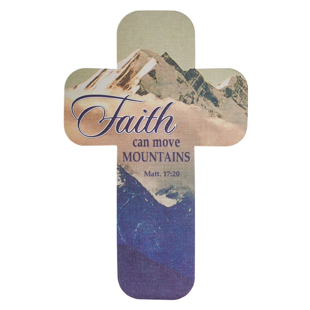 Faith Can Move Mountains Cross Bookmark - Re-vived