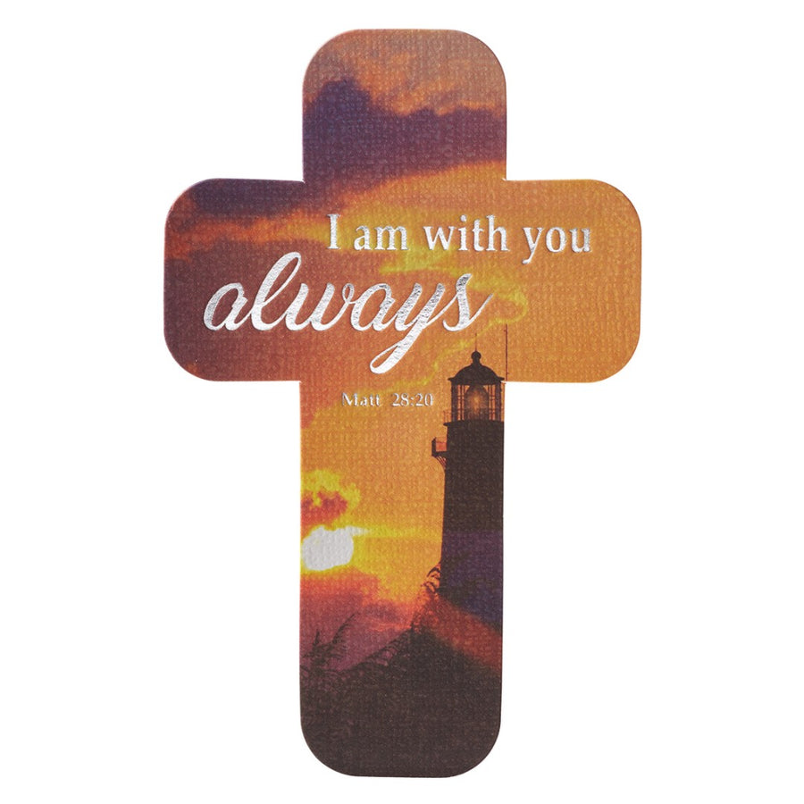 I Am With You Cross Bookmark - Re-vived