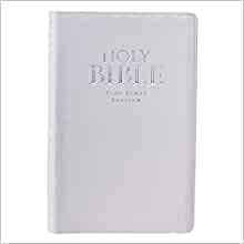 KJV Gift Bible, White, Thumb Indexed - Re-vived