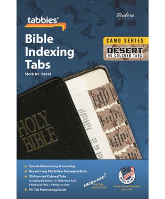 Bible Index Tabs Camo &
