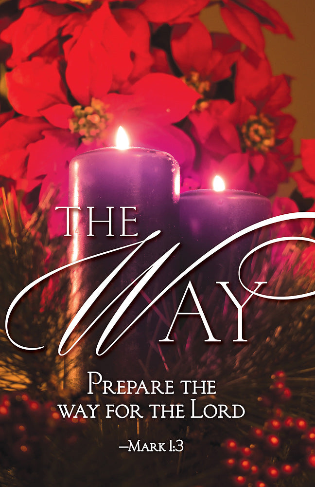 The Way Advent Candle Sunday 2 Bulletin (Pkg of 50)