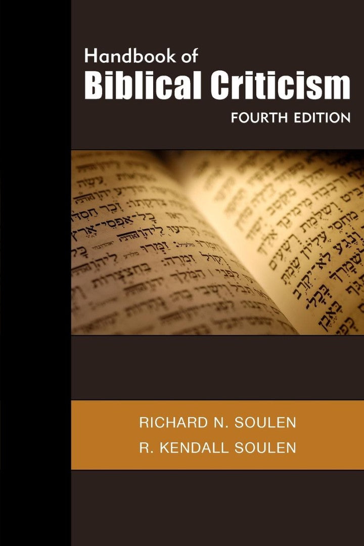 Handbook of Biblical Criticism - Re-vived