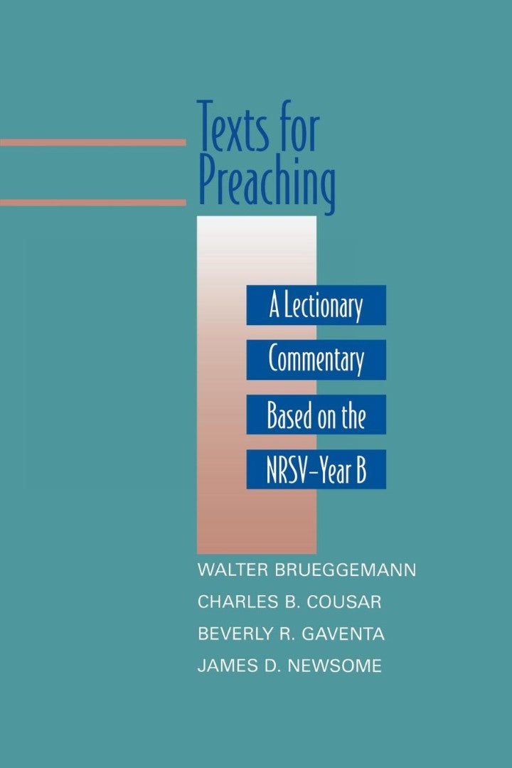 Texts for Preaching - Year B – Re-vived