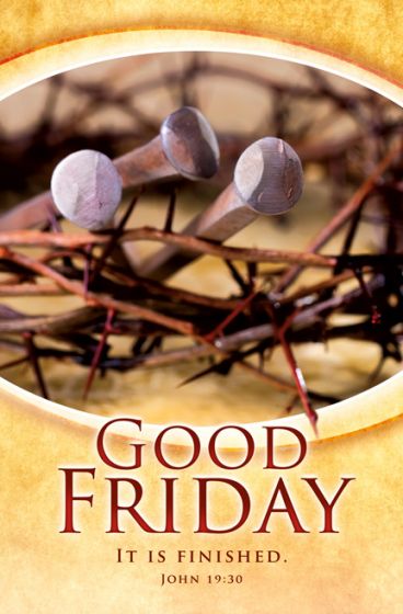 Good Friday It is Finished Bulletin (Pack of 100) - Re-vived
