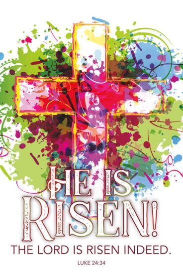 Lord is Risen Easter Bulletin (Pack of 100) - Re-vived