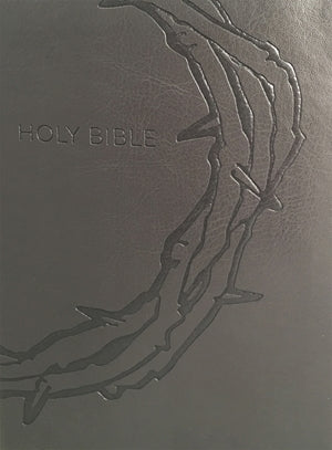 KJV Sword Study Bible, Giant Print, Charcoal, Indexed - Re-vived