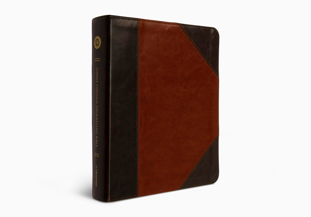 ESV Single Column Journaling Bible, TruTone, Brown/Cordovan - Re-vived