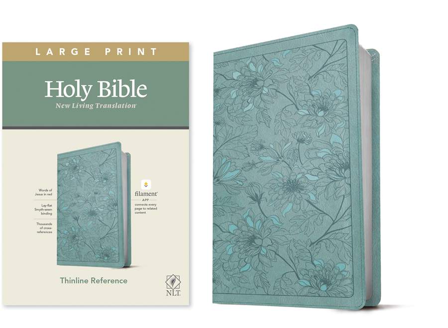 NLT Large Print Thinline Reference Bible, Filament Edition - Re-vived