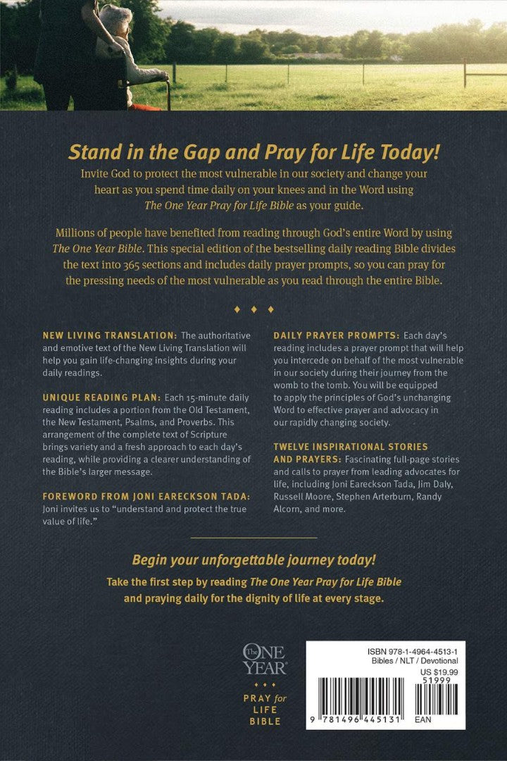 The NLT One Year Pray for Life Bible (Softcover) - Re-vived