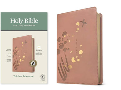 NLT Thinline Reference Bible, Filament Edition, Pink