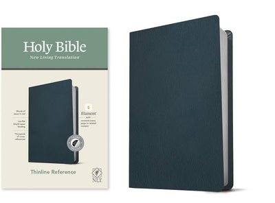 NLT Thinline Reference Bible, Filament Ed., Navy, Indexed