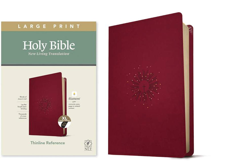 NLT Large Print Thinline Reference Bible, Filament Edition