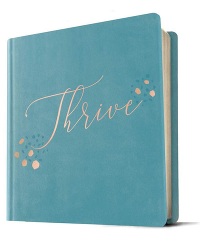 NLT THRIVE Creative Journaling Devotional Bible, Teal