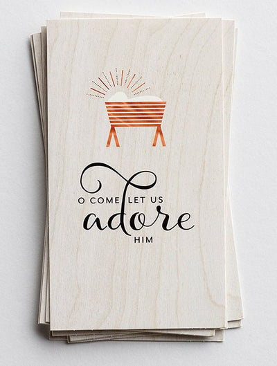 O Come Let Us Adore Him Boxed Cards (Box of 16)