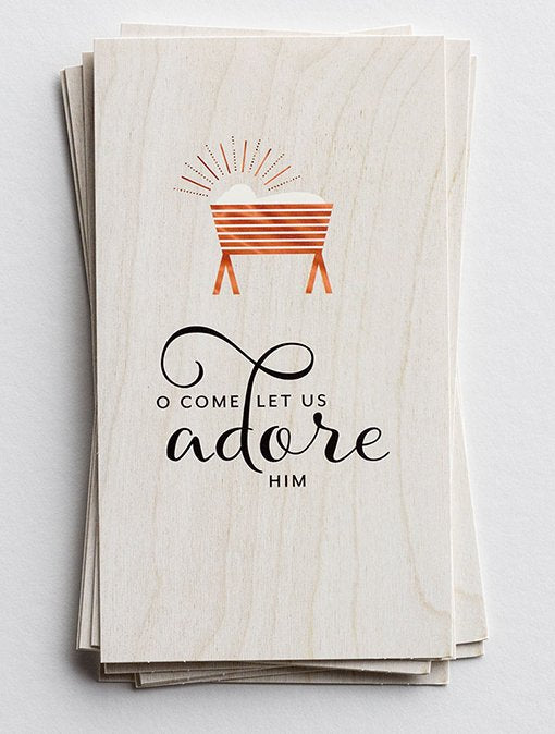O Come Let Us Adore Him Boxed Cards (Box of 16) - Re-vived