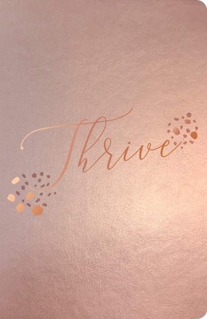 NLT THRIVE Devotional Bible for Women, Rose Metallic - Re-vived