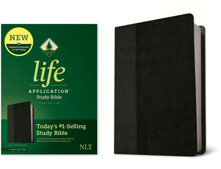 NLT Life Application Study Bible, Third Edition, Black - Re-vived