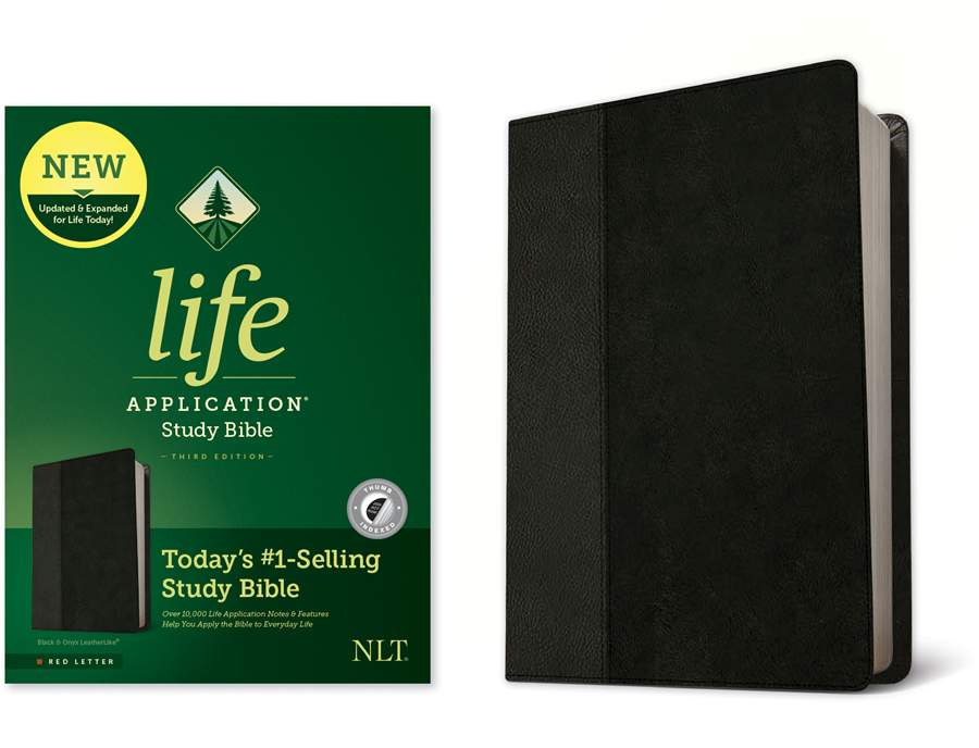 NLT Life Application Study Bible, Third Edition, Black - Re-vived