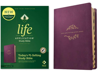 NLT Life Application Study Bible, Third Edition, Purple