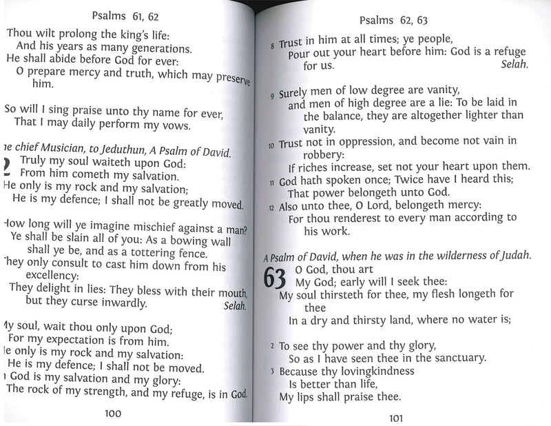 KJV Large Print Psalms