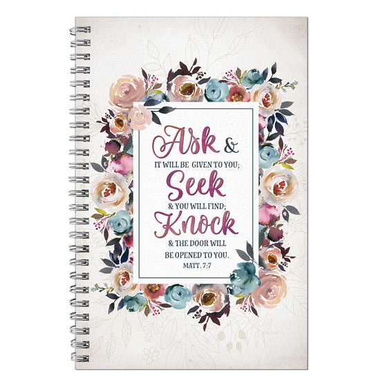 Ask Seek Knock Wirebound Journal