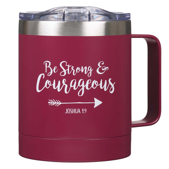 Be Strong Stainless Steel Camp Style Mug - Re-vived