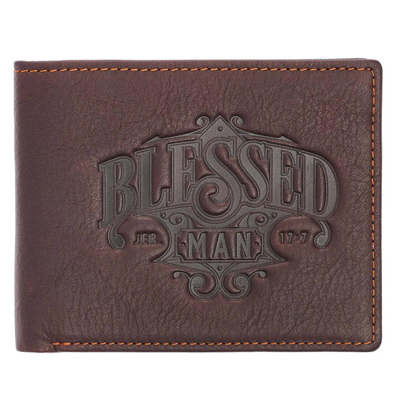 Blessed Man Leather Wallet