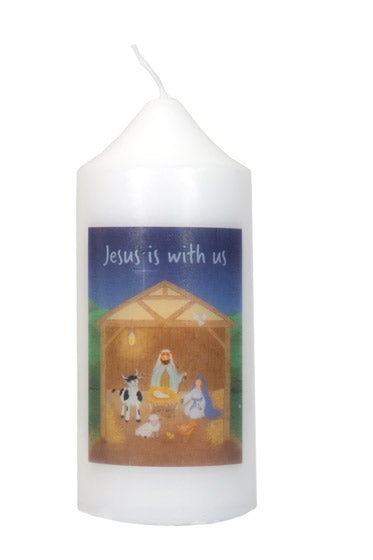 Jesus Is With Us - Medium Gift Candle - Re-vived