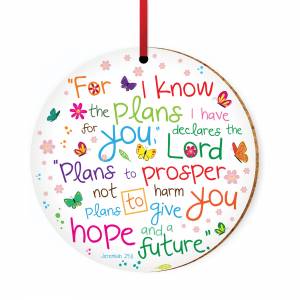I Know the Plans Ceramic Hanging Decoration - Re-vived