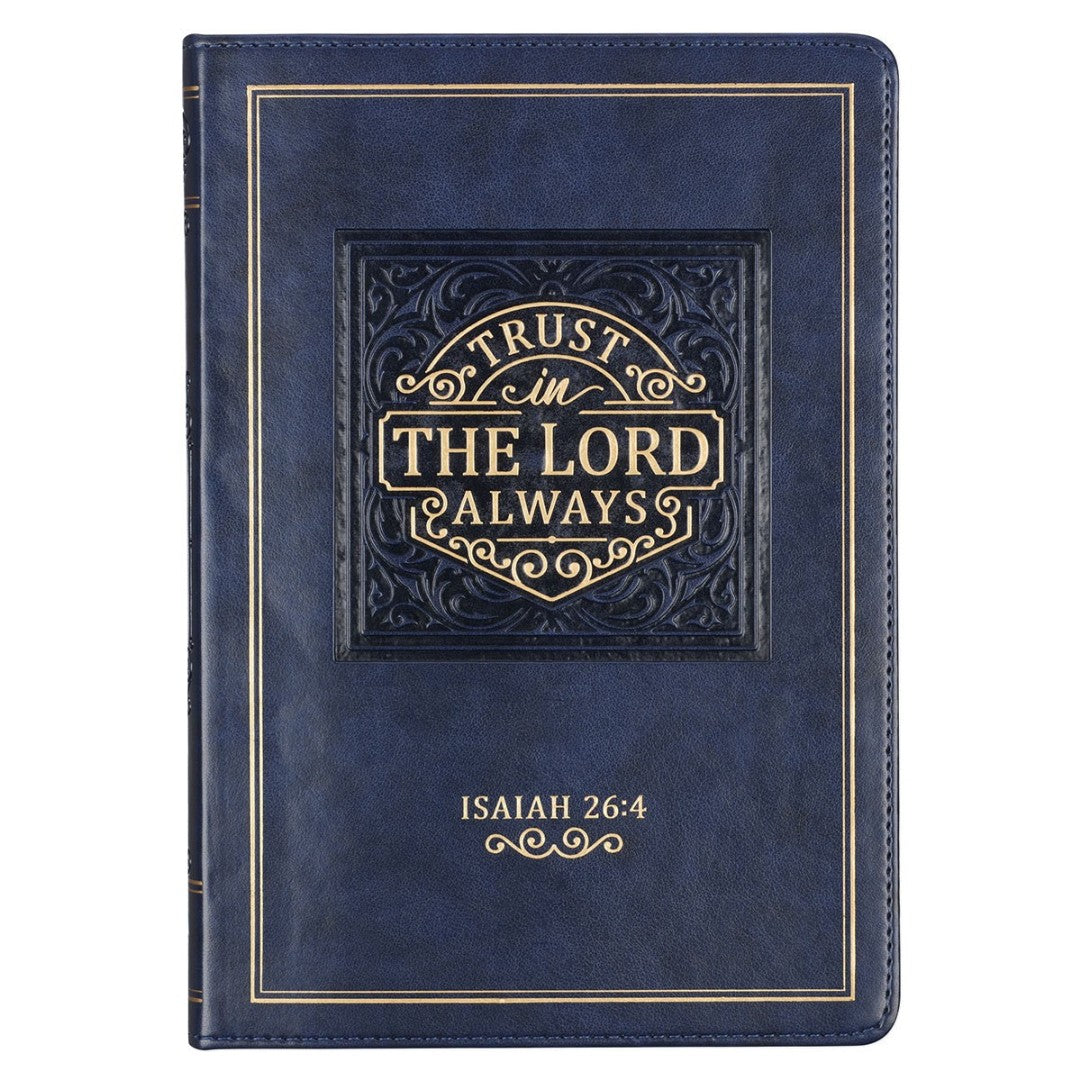 Trust in the Lord Navy Faux Leather Classic Journal