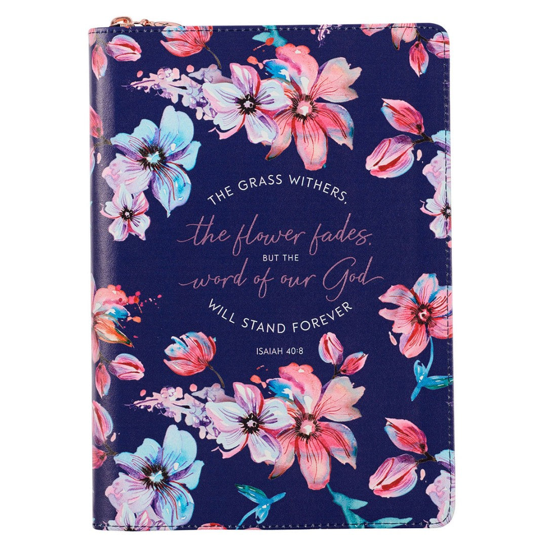 Word of God Floral Faux Leather Classic Journal with Zip