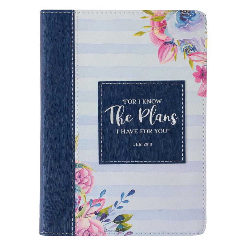 I Know the Plans Faux Leather Handy-Sized Journal
