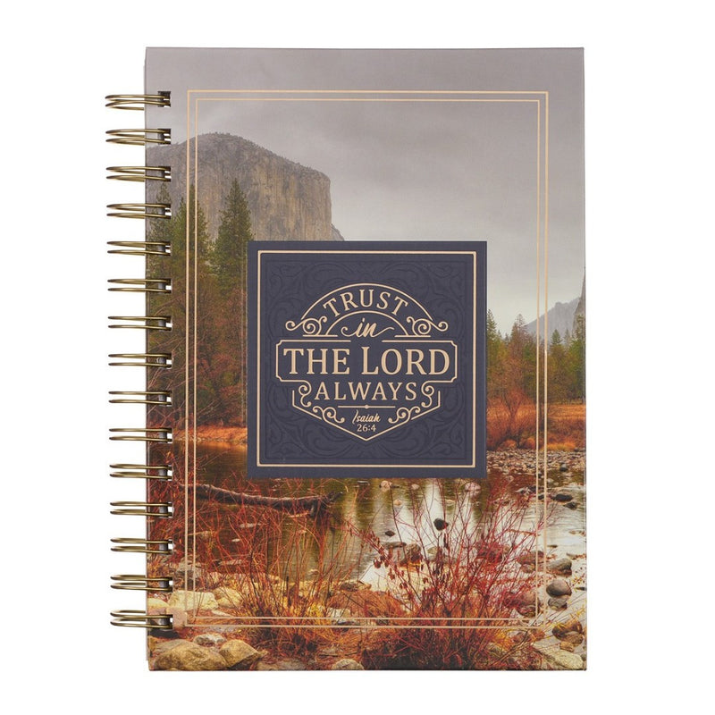 Trust in the Lord Always Large Wirebound Journal
