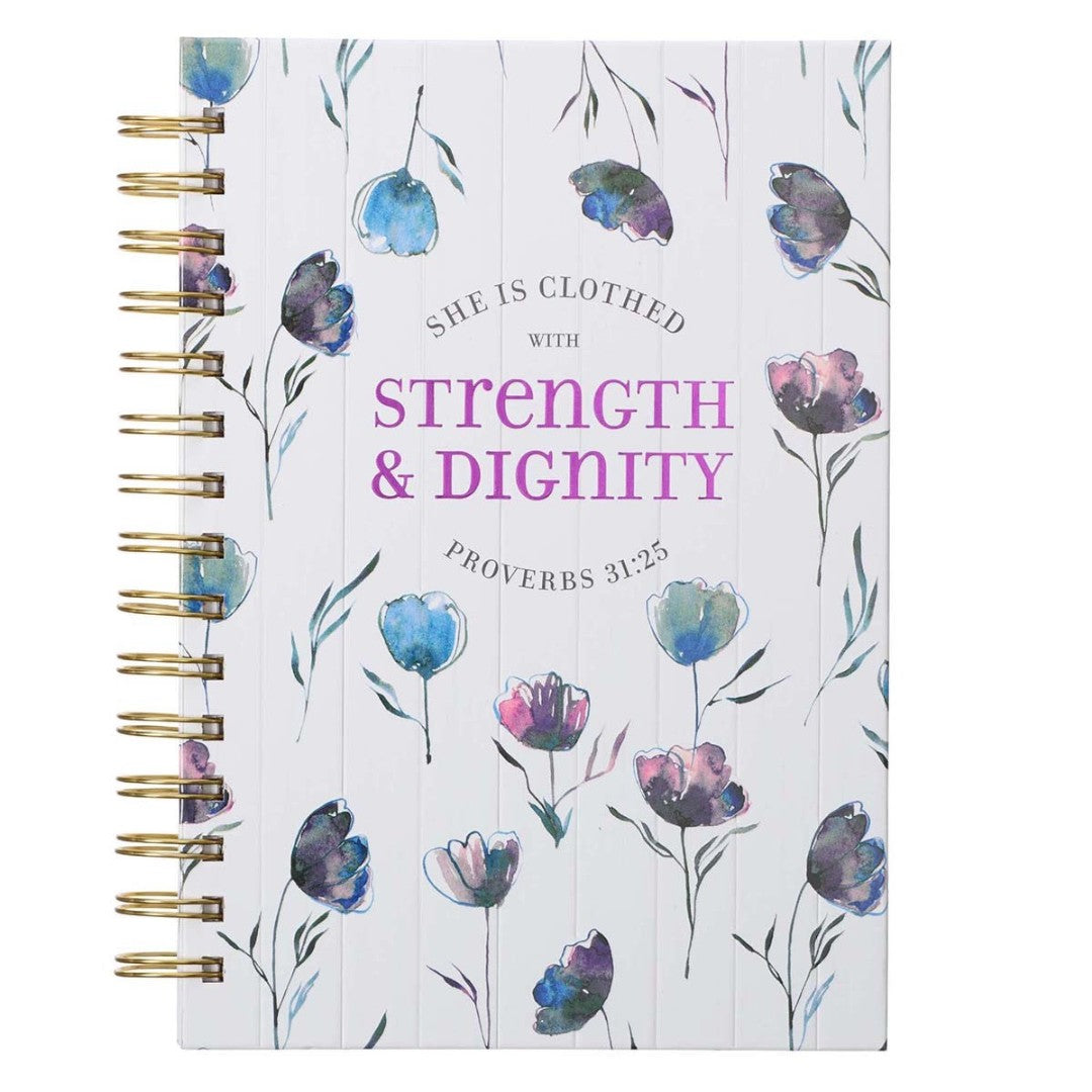 She is Clothed Large Wirebound Journal