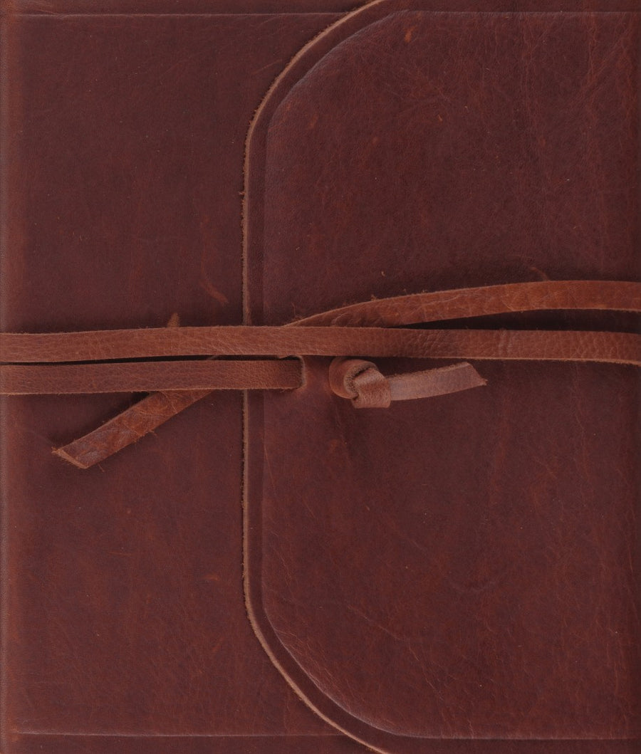 ESV Single Column Journaling Bible (Brown, Flap with Strap) - Re-vived
