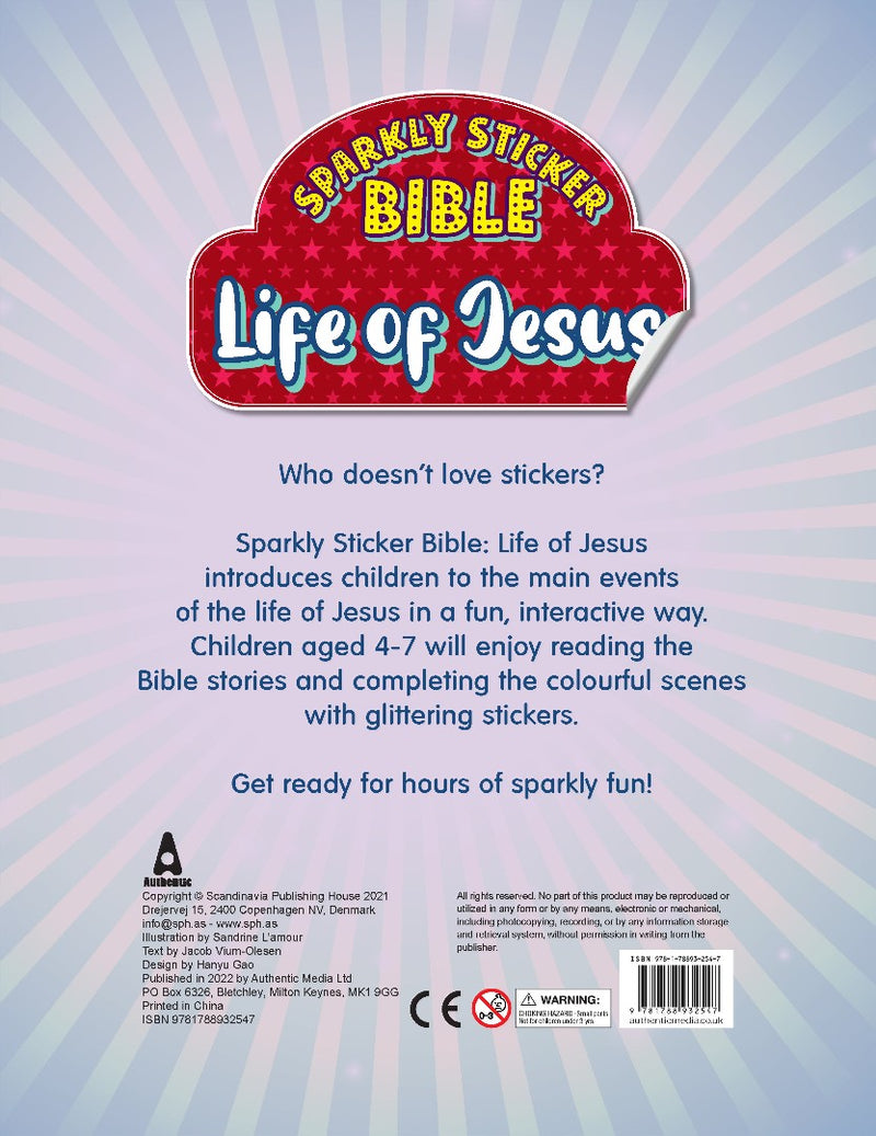Sparkly Sticker Bible: Life of Jesus