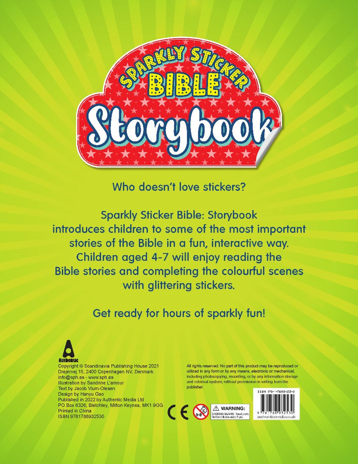 Sparkly Sticker Bible: Storybook - Re-vived