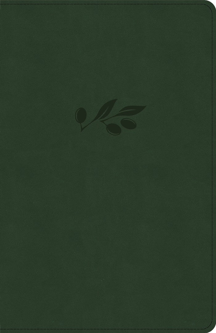 KJV Thinline Bible, Olive LeatherTouch - Re-vived