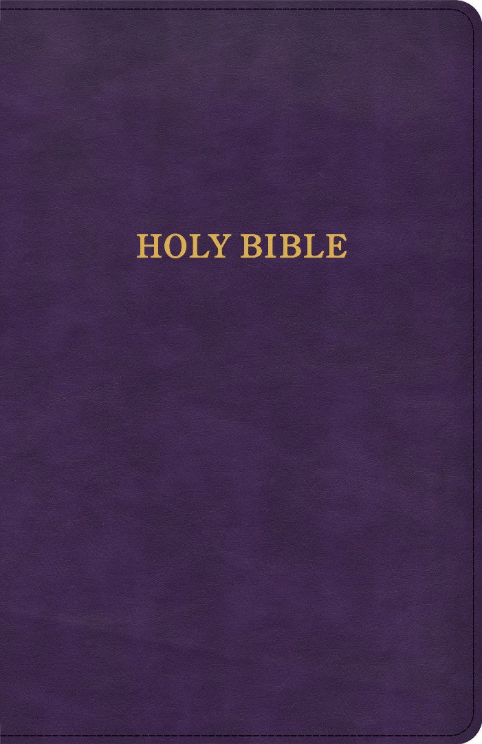 KJV Thinline Bible, Purple LeatherTouch - Re-vived